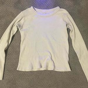 brandy melville waffle long sleeve shirt